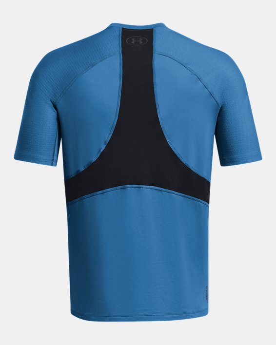 Men's UA RUSH™ SmartForm 2.0 Short Sleeve in Blue image number 4